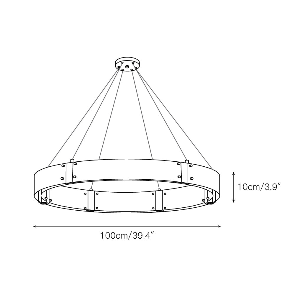 Parallel Ring Chandelier — view 6