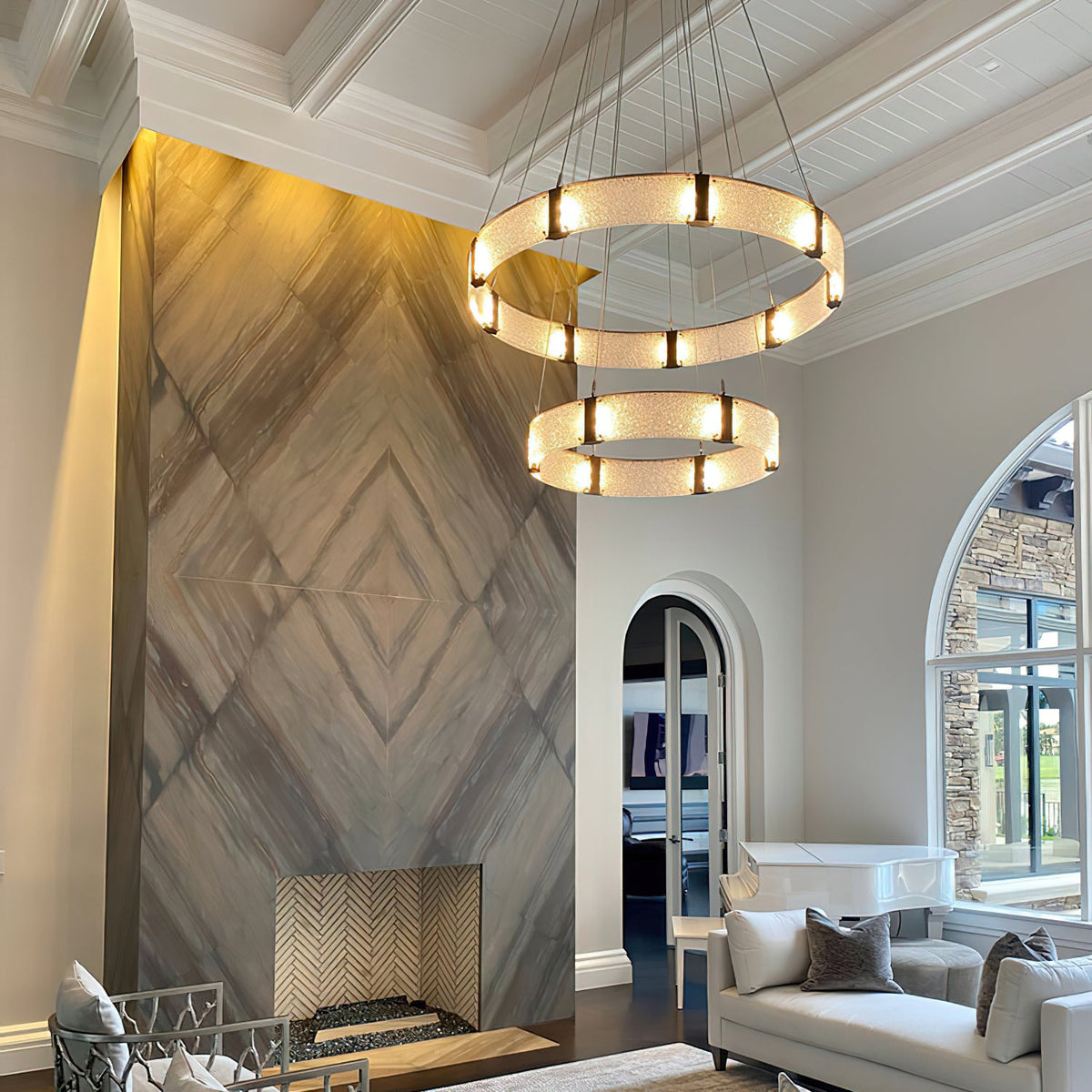 Parallel Ring Chandelier — view 11