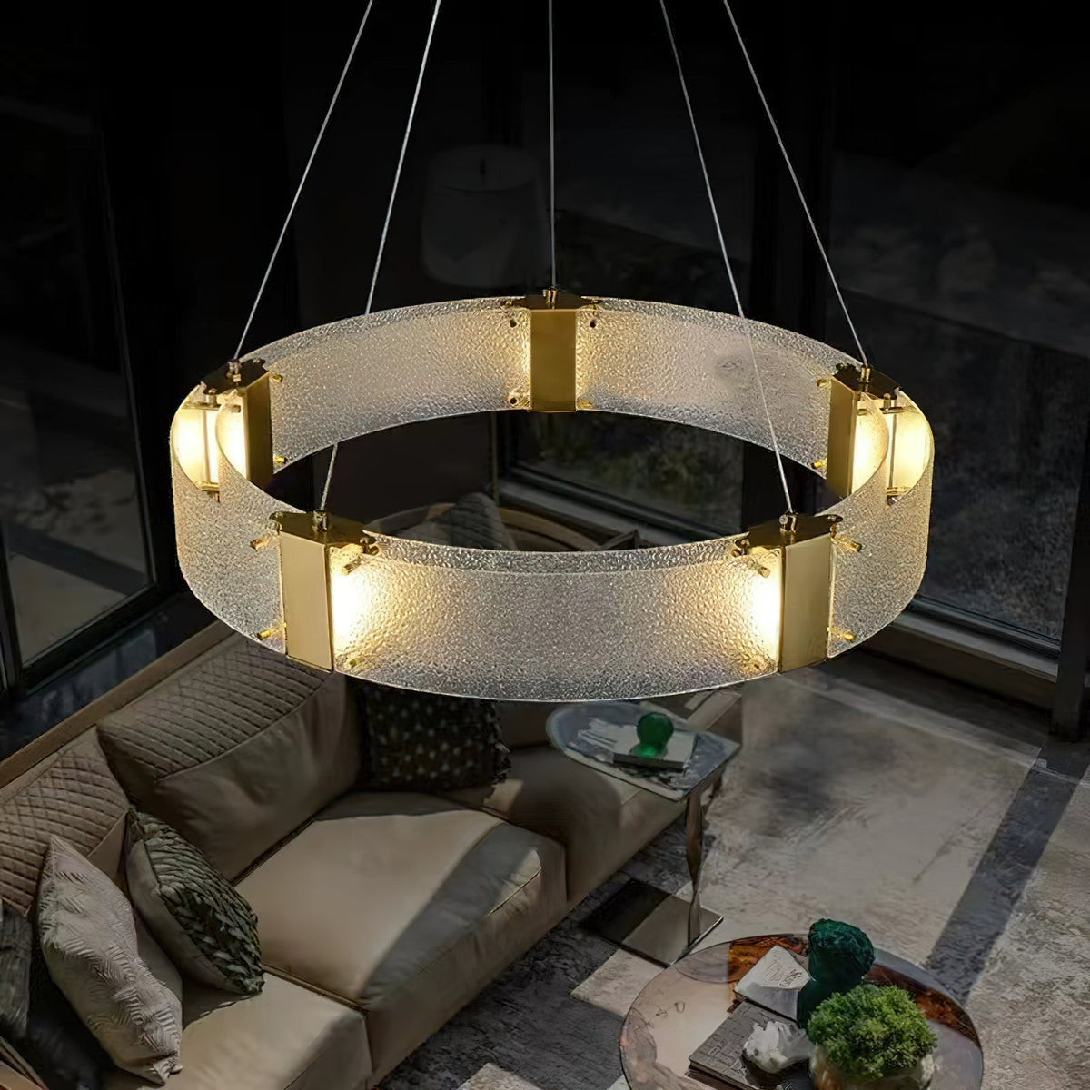 Parallel Ring Chandelier — view 10