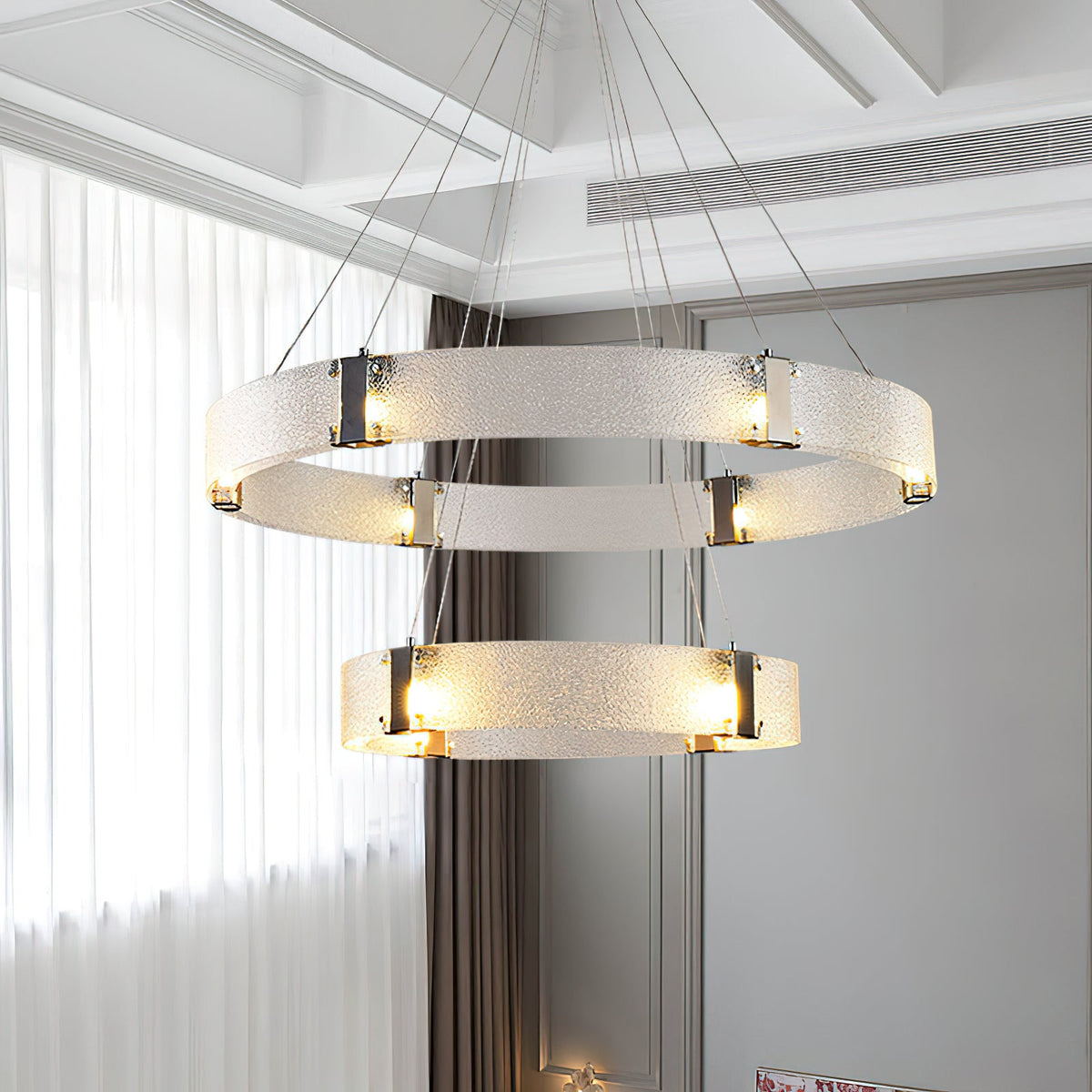 Parallel Ring Chandelier — view 13