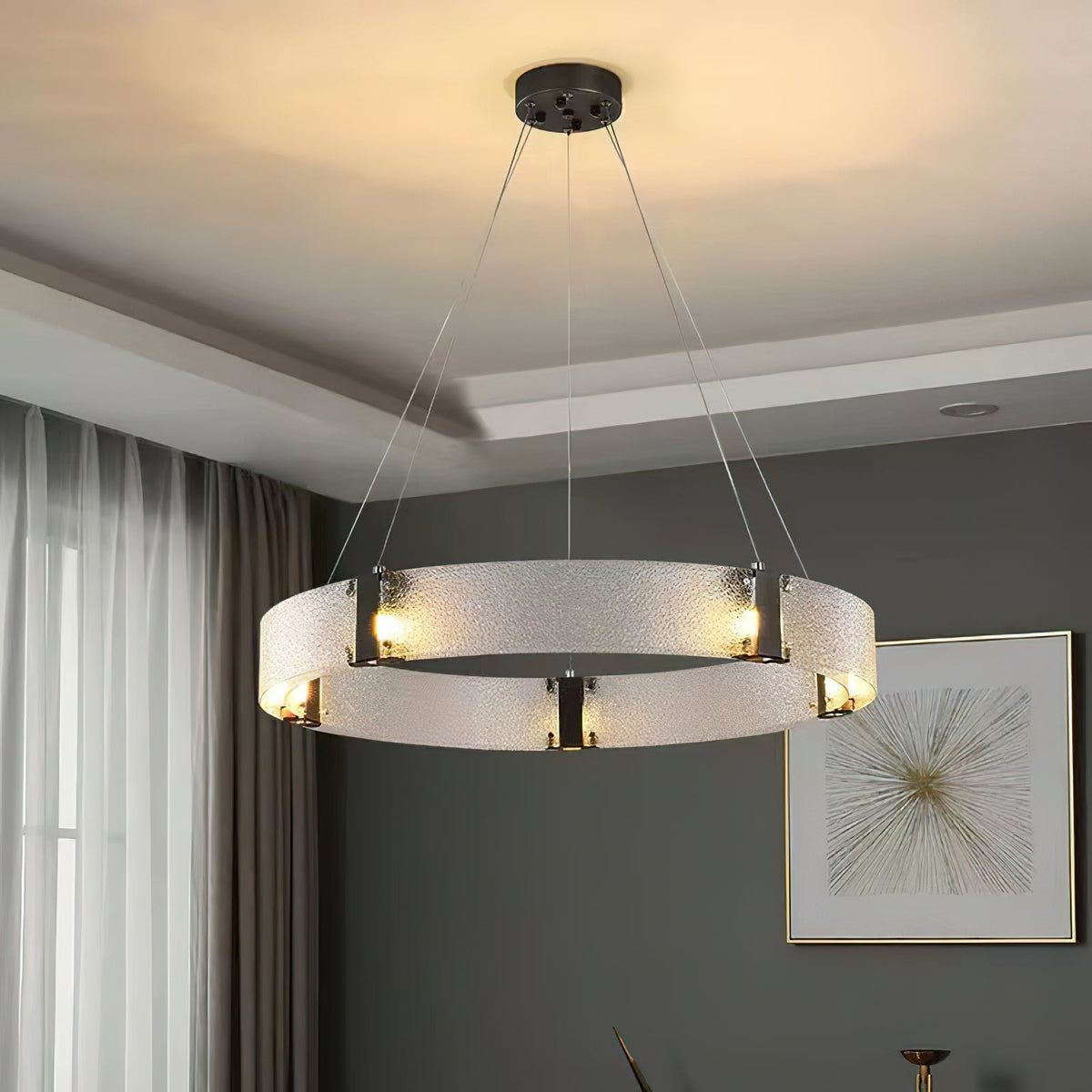 Parallel Ring Chandelier — view 15