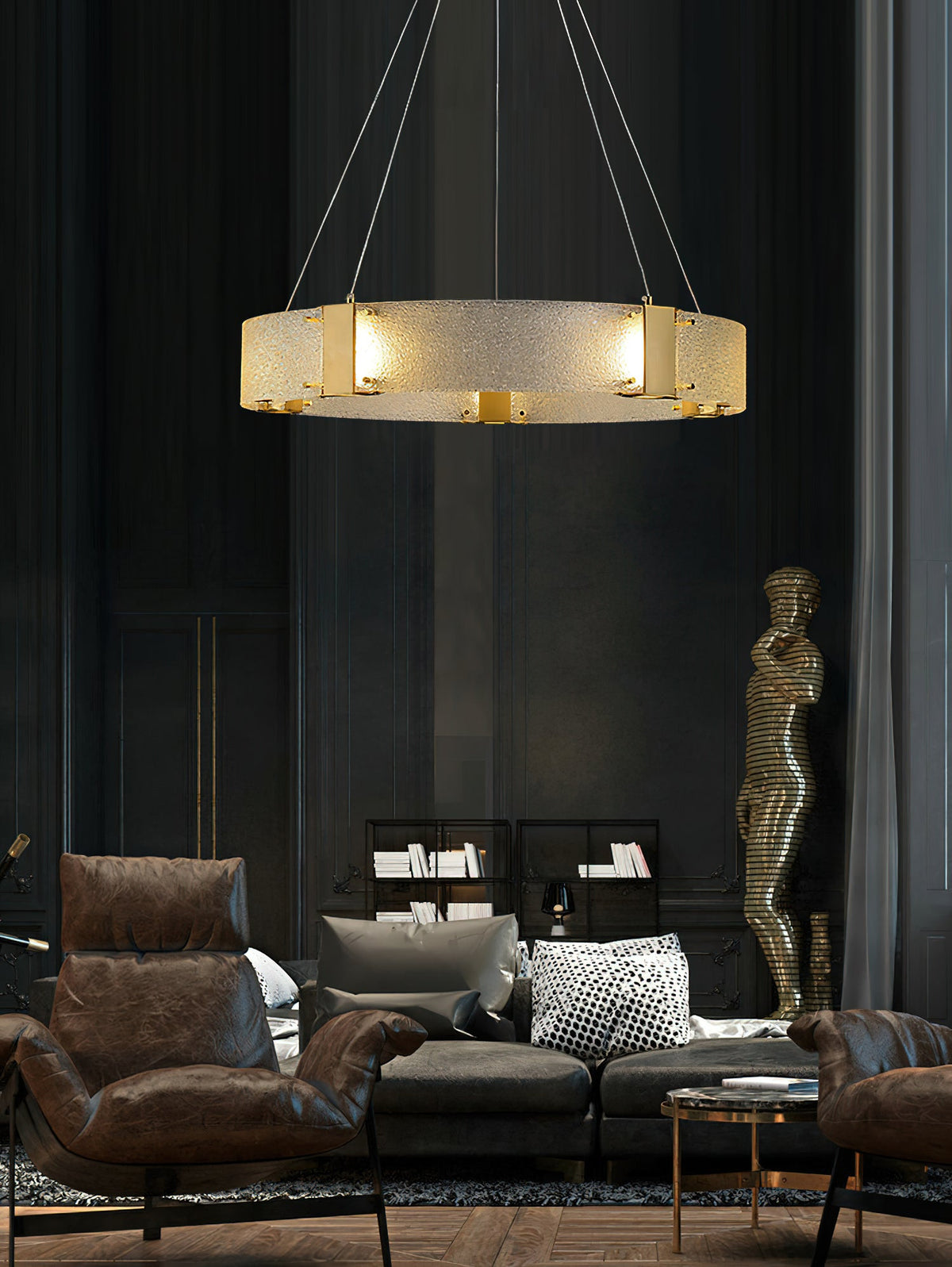 Parallel Ring Chandelier — view 18