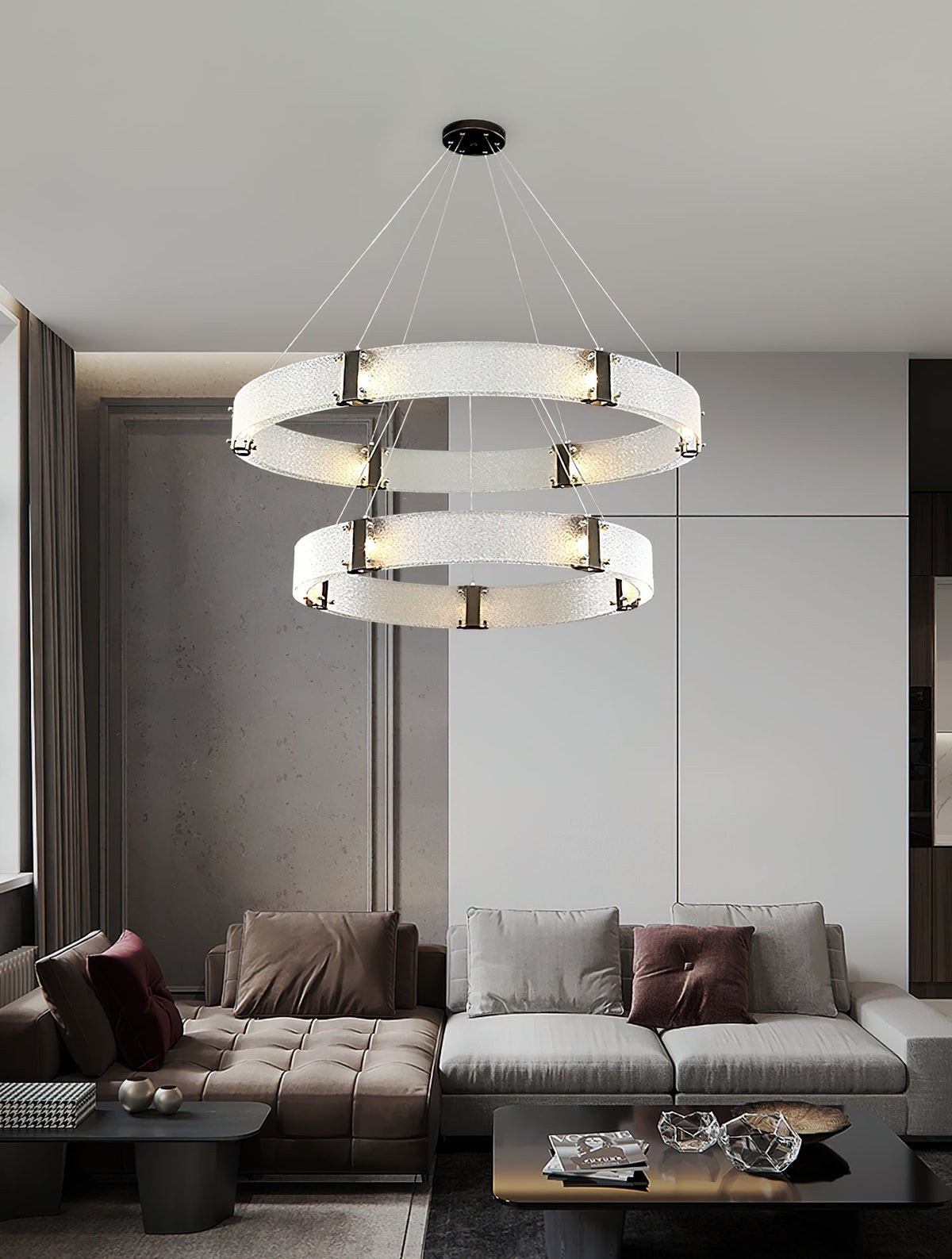 Parallel Ring Chandelier — view 21