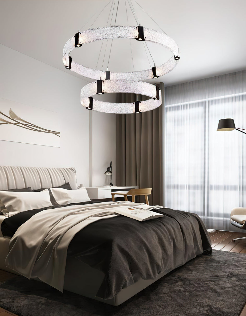 Parallel Ring Chandelier — view 25