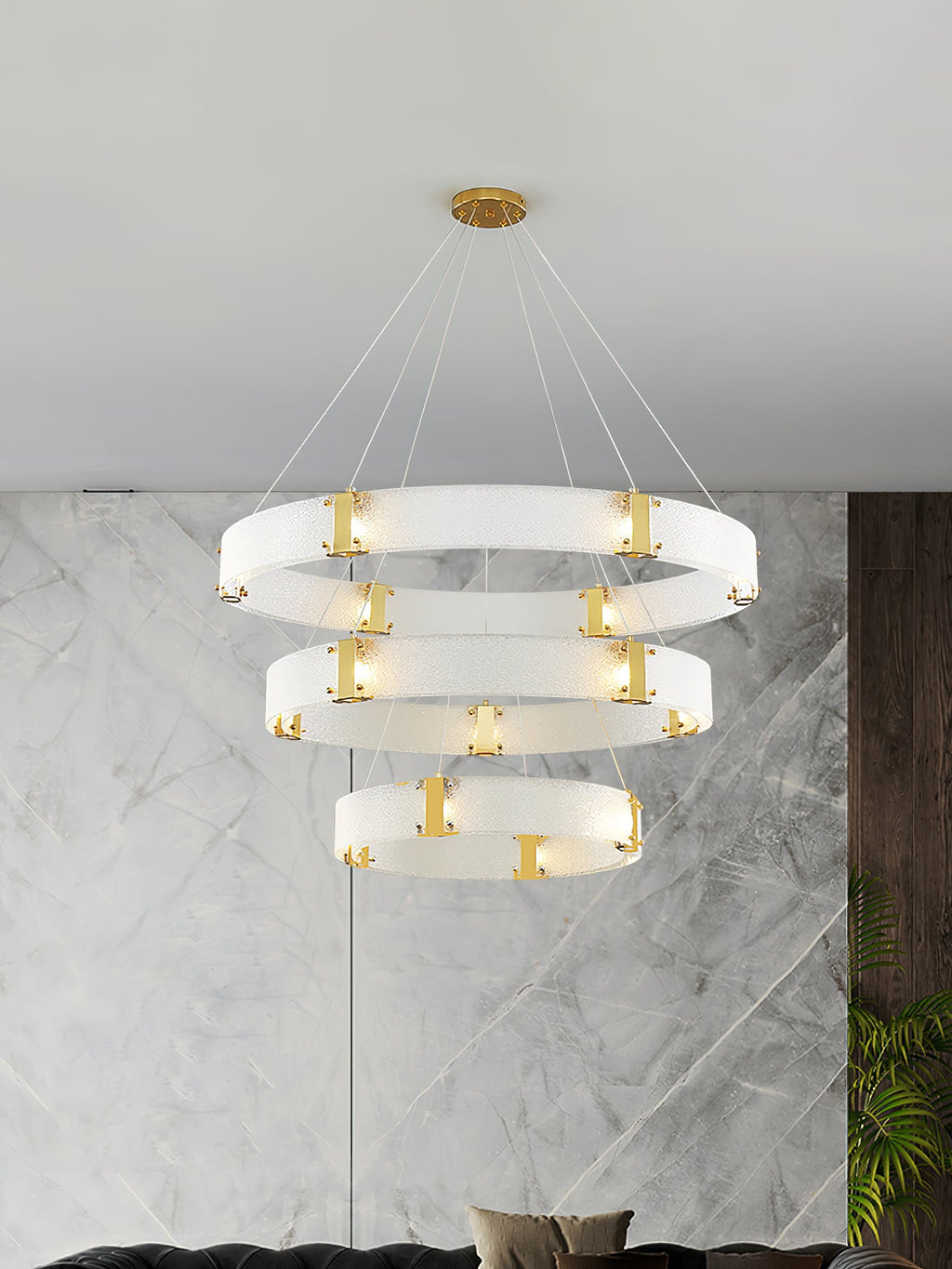 Parallel Ring Chandelier — view 27