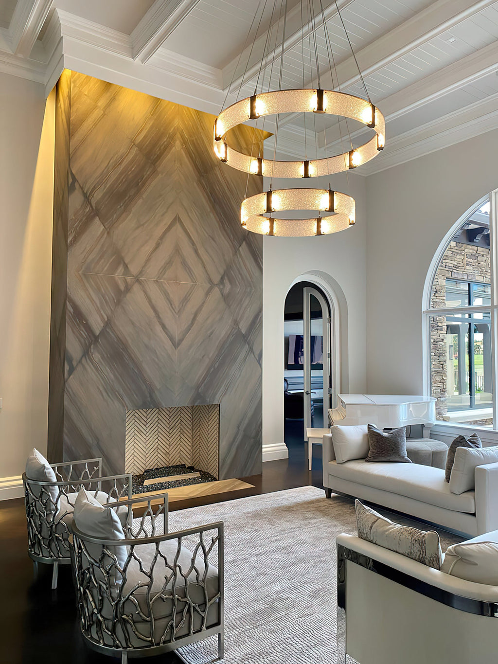 Parallel Ring Chandelier — view 28