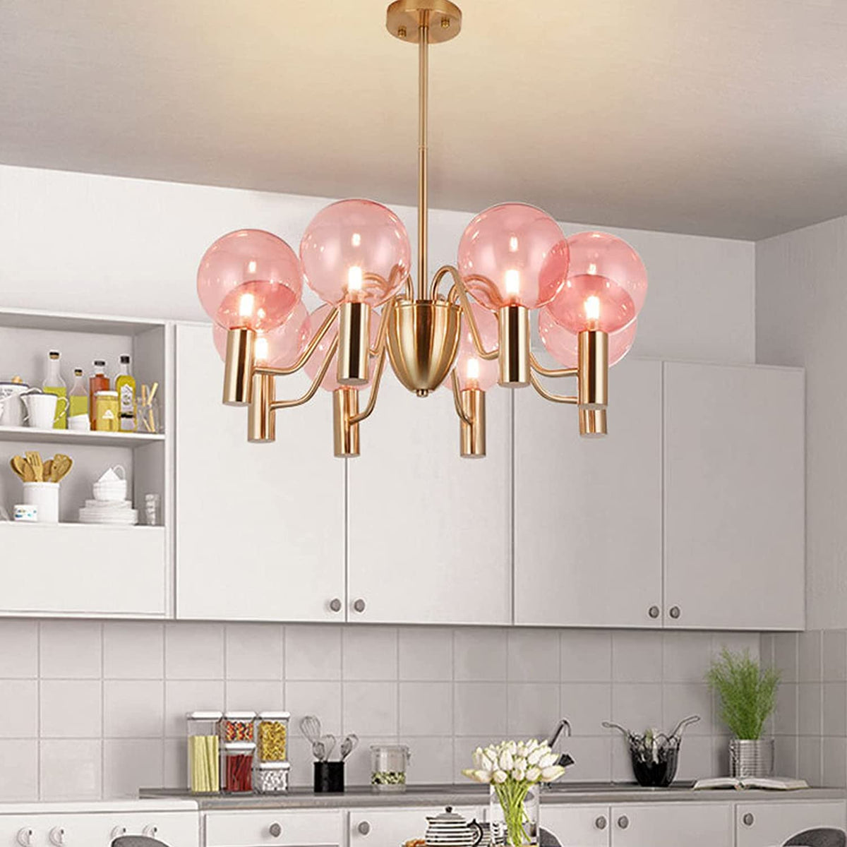 Patricia Glass Chandelier — view 21
