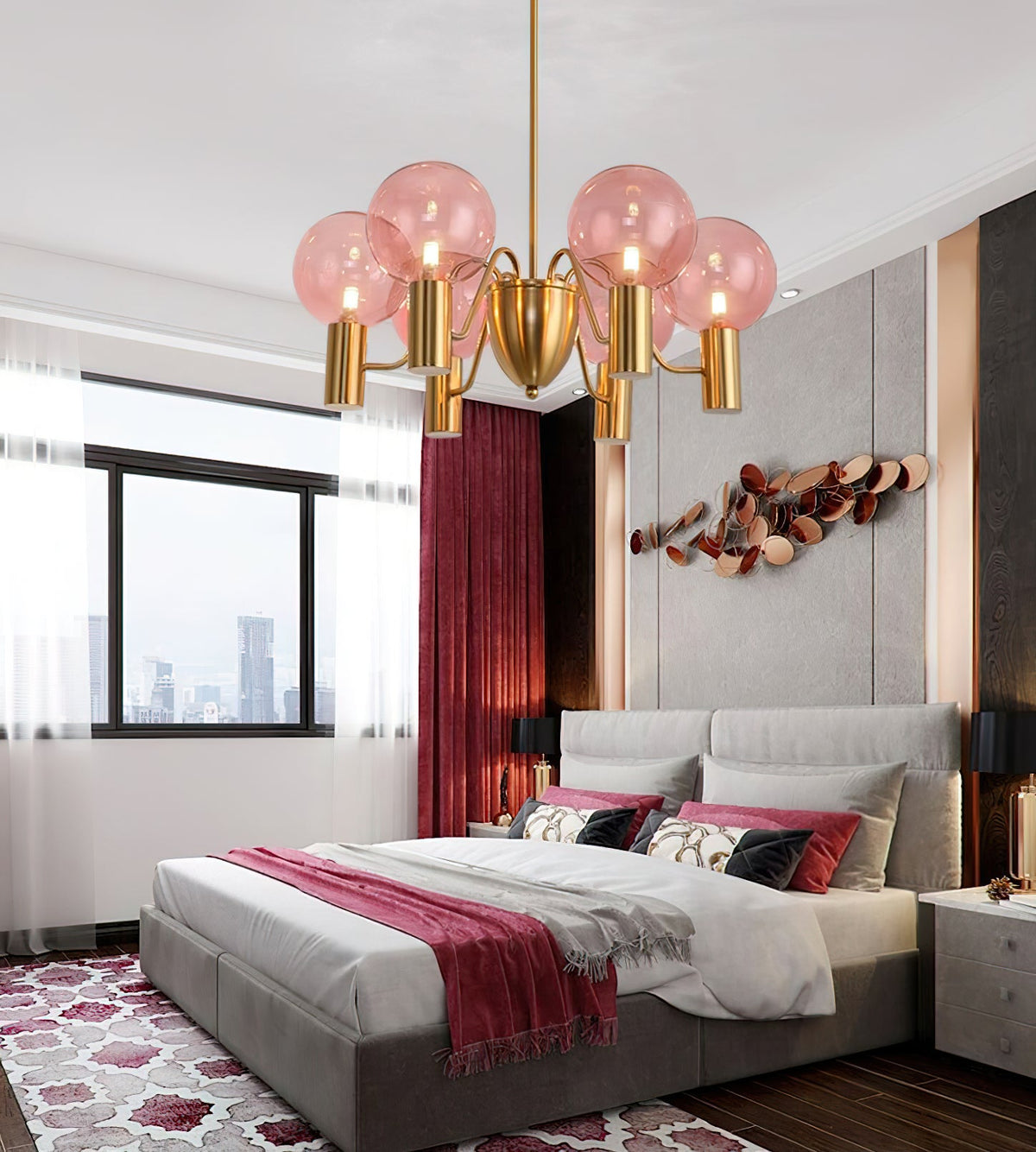 Patricia Glass Chandelier — view 28