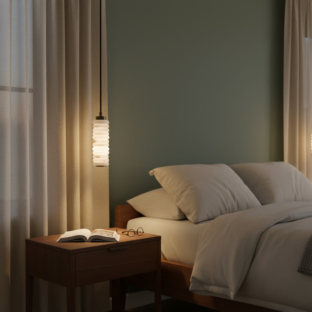 Payson Alabaster Pendant Lamp — view 9
