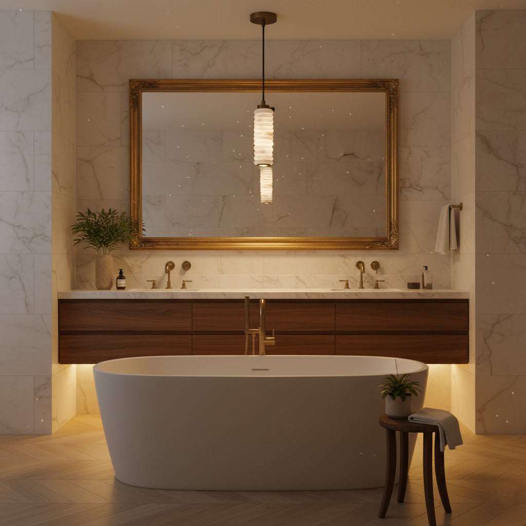 Payson Alabaster Pendant Lamp — view 7