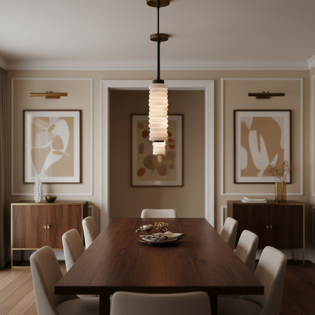 Payson Alabaster Pendant Lamp — view 8