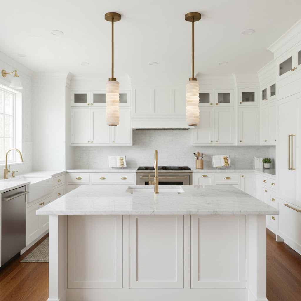 Payson Alabaster Pendant Lamp — view 3