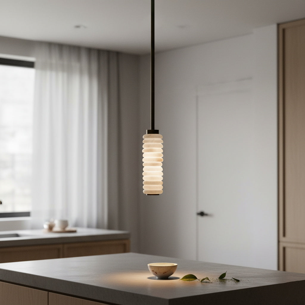 Payson Alabaster Pendant Lamp — view 6