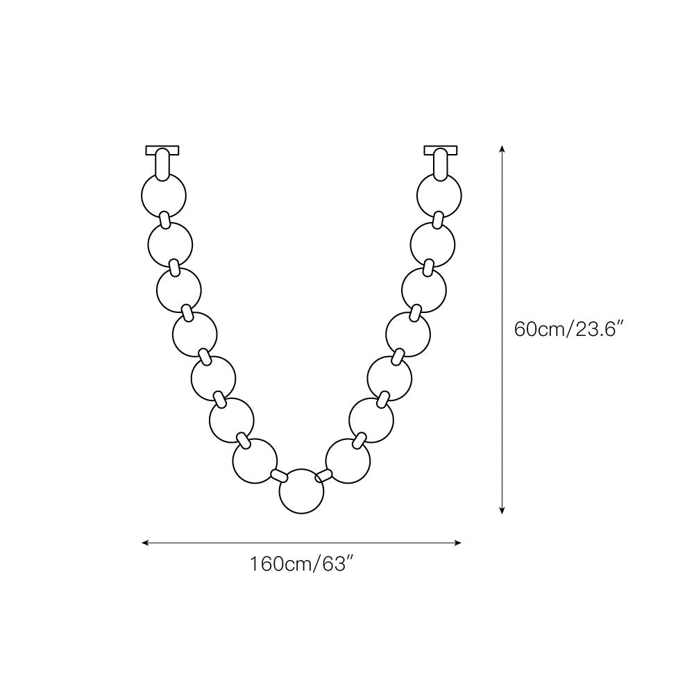 Pearl Necklace Chandelier — view 4