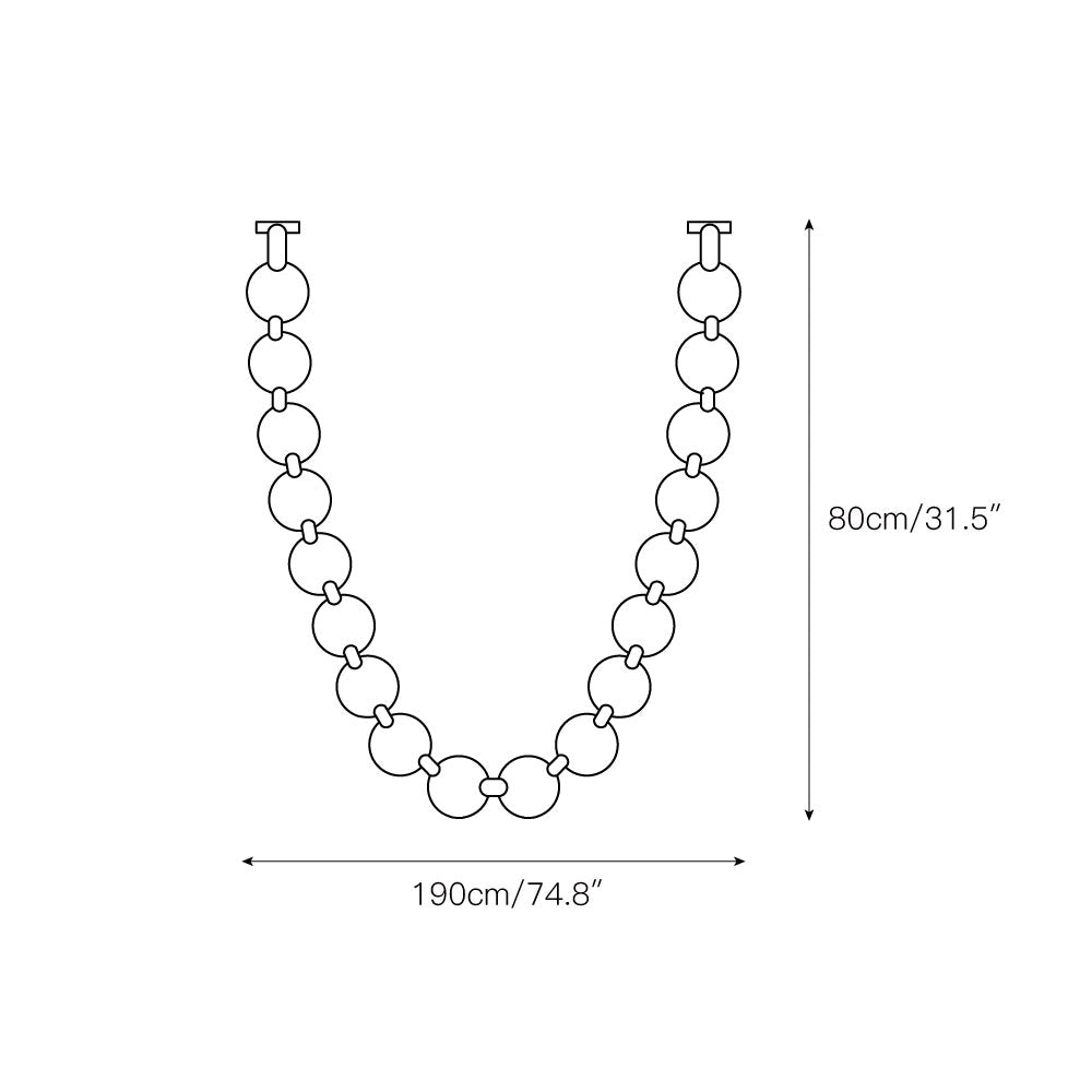 Pearl Necklace Chandelier — view 3