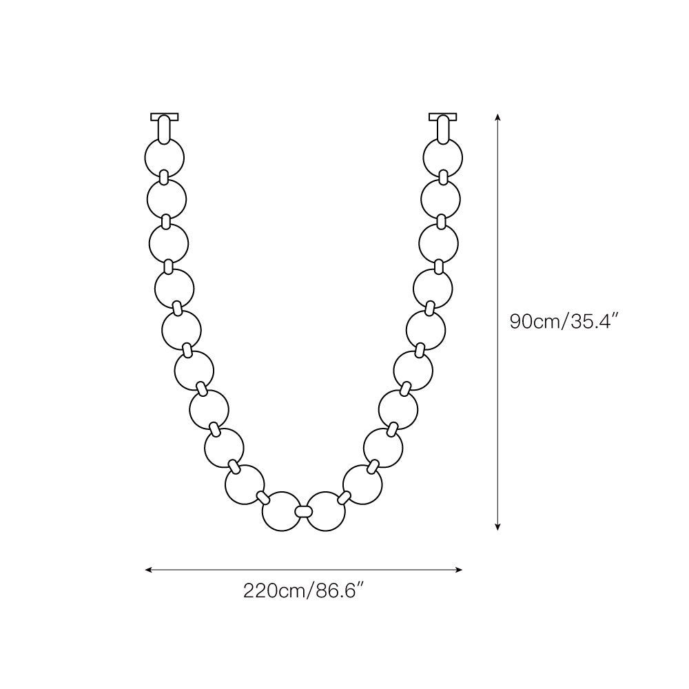 Pearl Necklace Chandelier — view 5