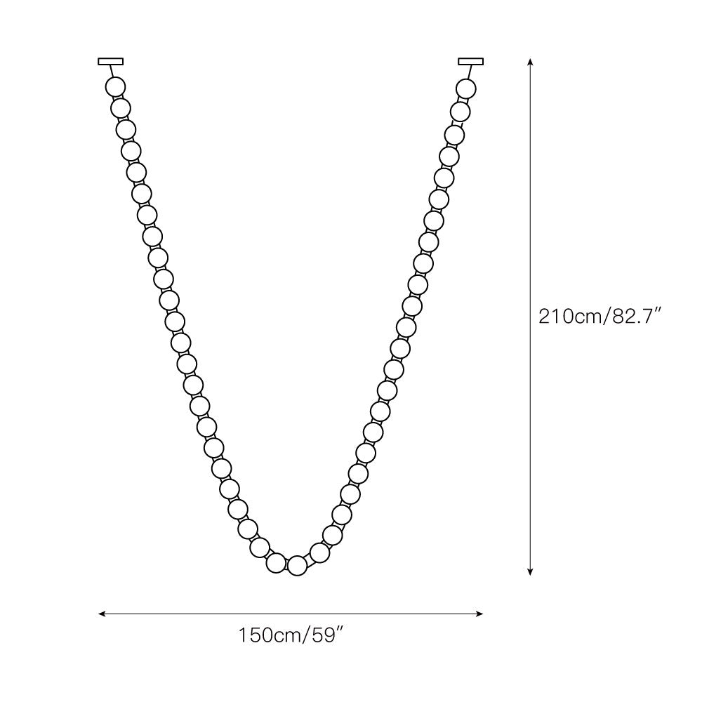 Pearl Necklace Chandelier — view 9