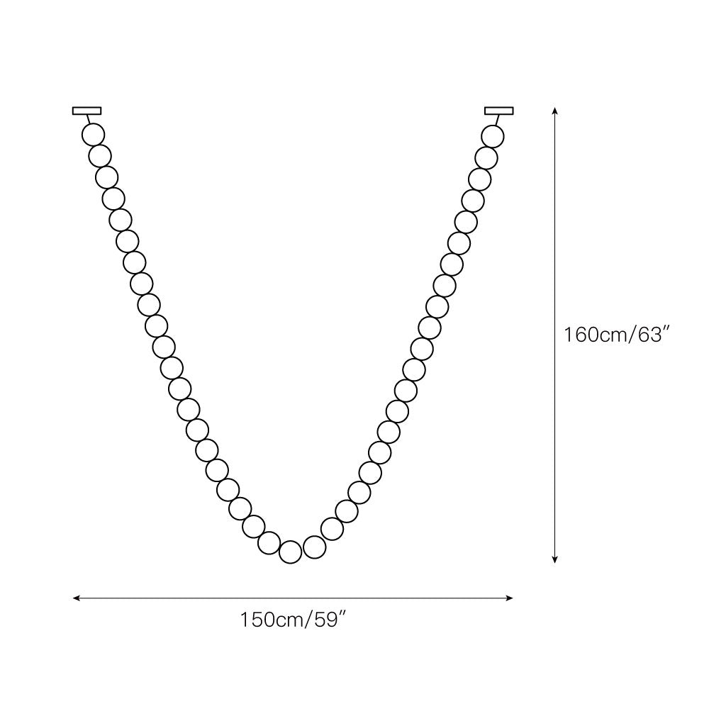 Pearl Necklace Chandelier — view 8
