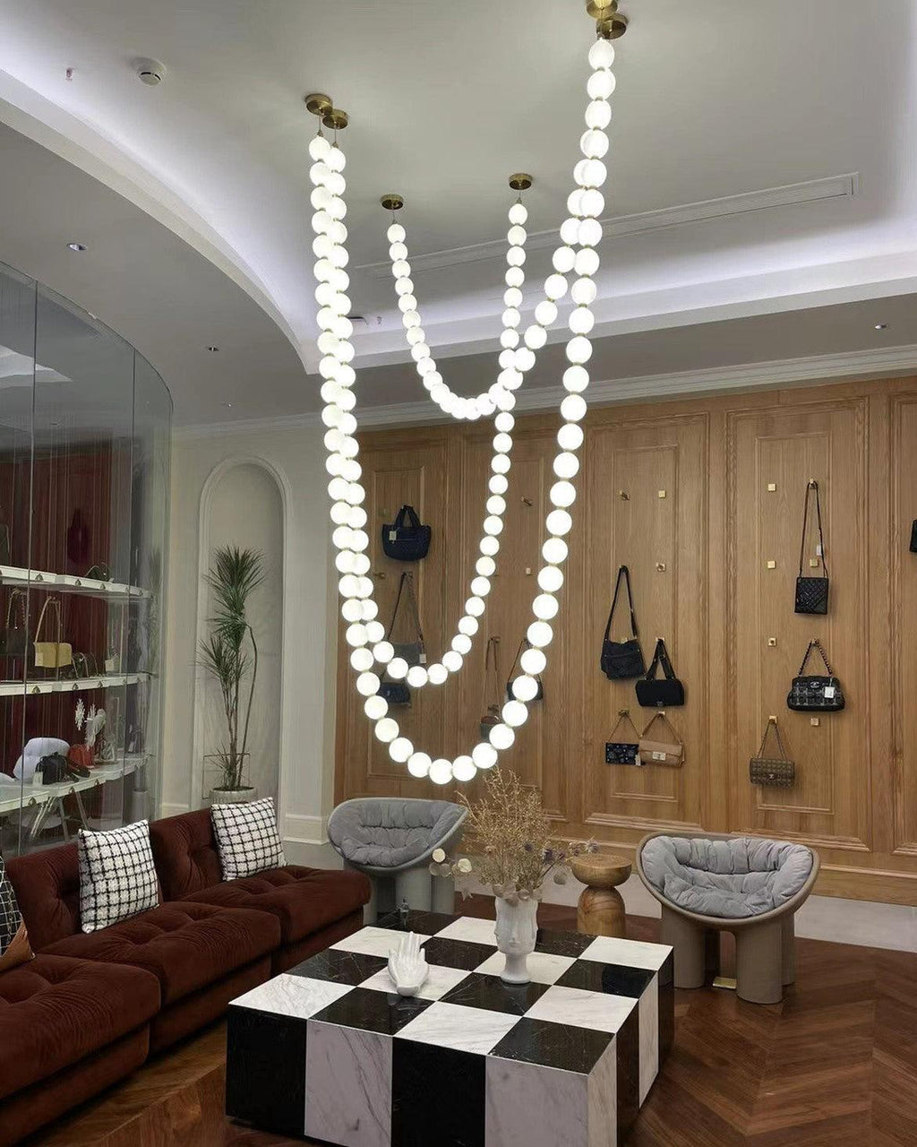 Pearl Necklace Chandelier — view 36