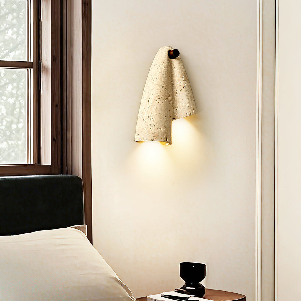 Pearlmont Travertine Wall Lamp — view 2