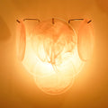 Pink Murano Disc Wall Lamp