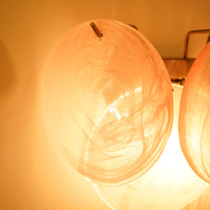 Pink Murano Disc Wall Lamp