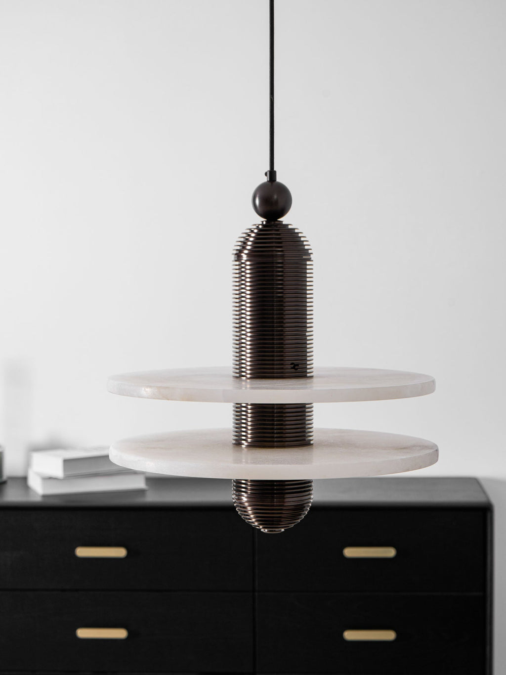 Alabaster Comet Pendant Lamp — view 16
