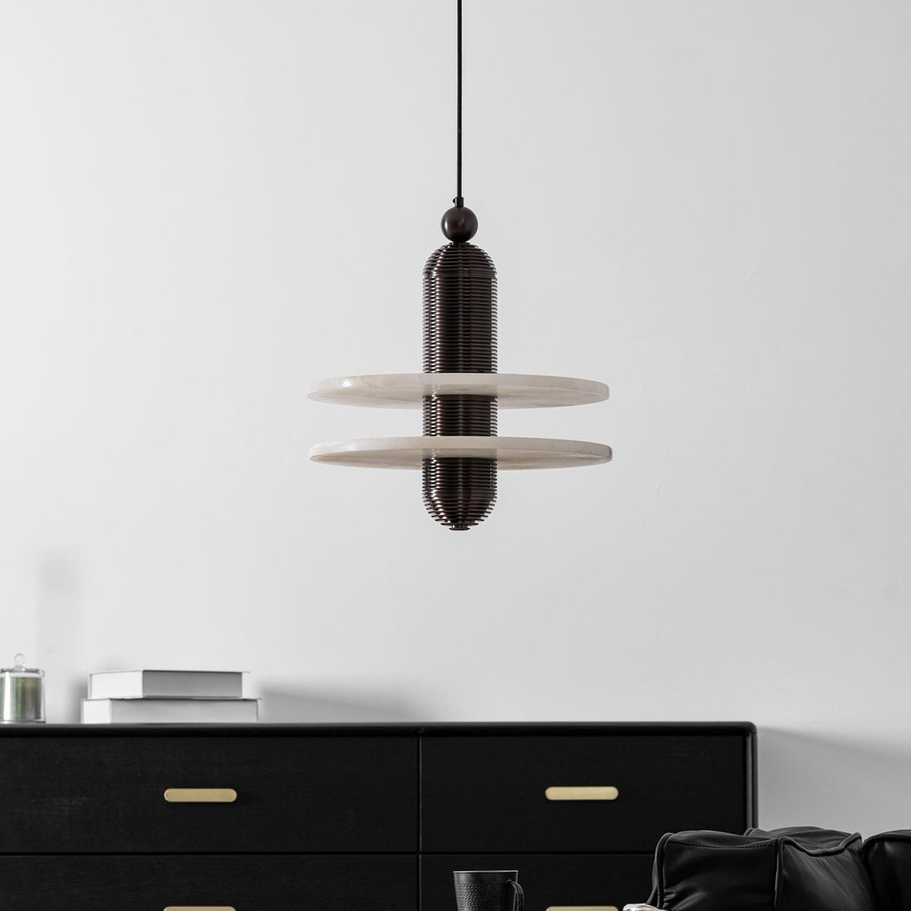 Alabaster Comet Pendant Lamp — view 11