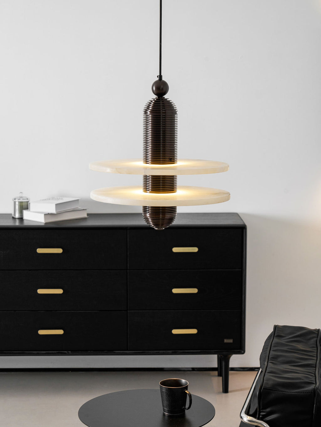 Alabaster Comet Pendant Lamp — view 14
