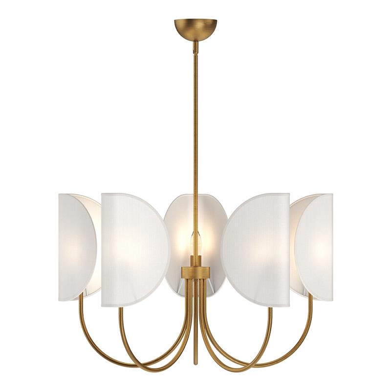 Leaf Brass Chandelier — view 17