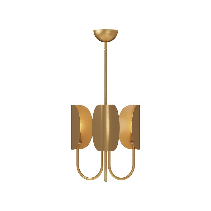 Leaf Brass Chandelier — view 12