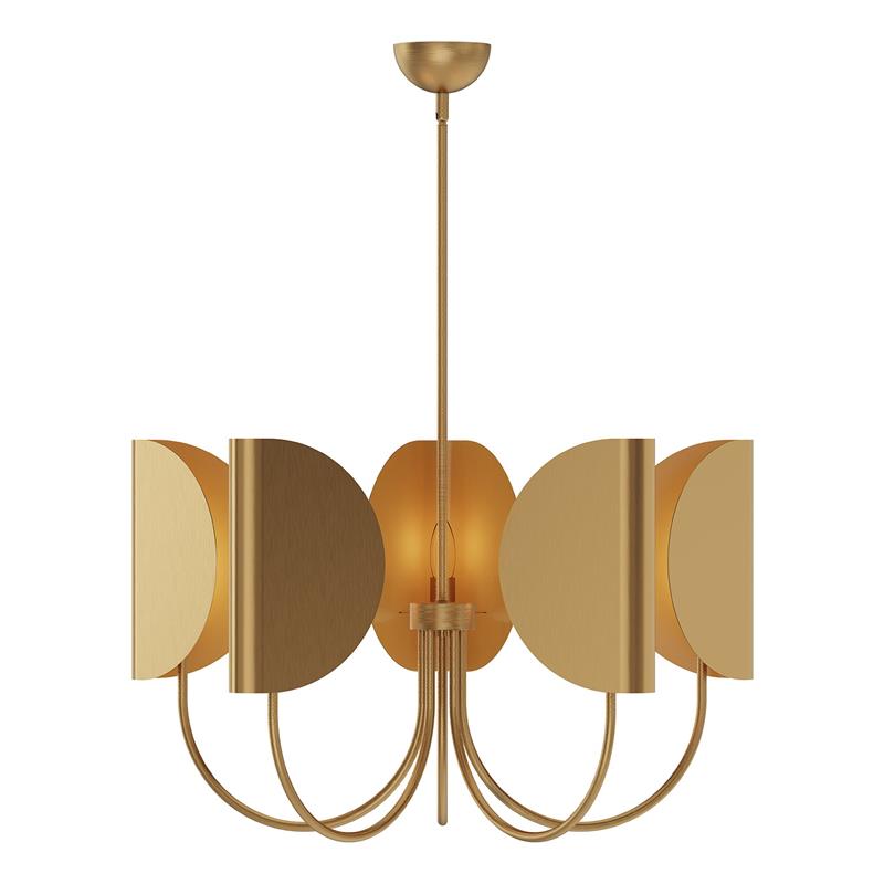 Leaf Brass Chandelier — view 22