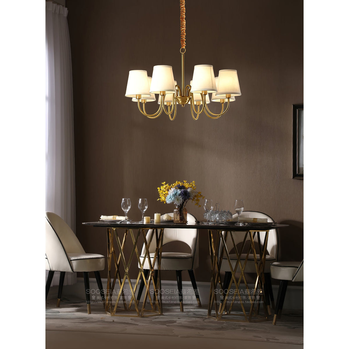Aged Stacey Chandelier — view 46