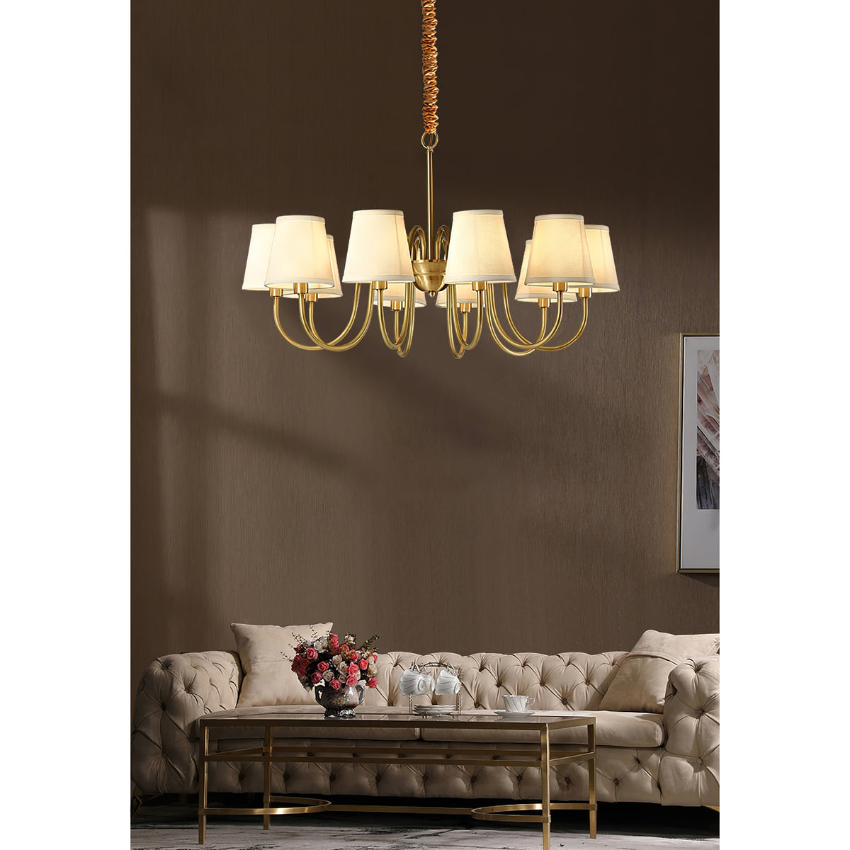 Aged Stacey Chandelier — view 48