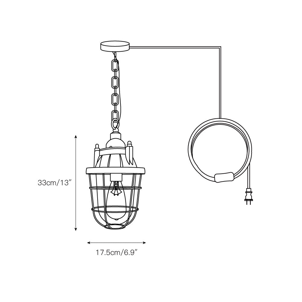 Thorlux Green Swag Light — view 3