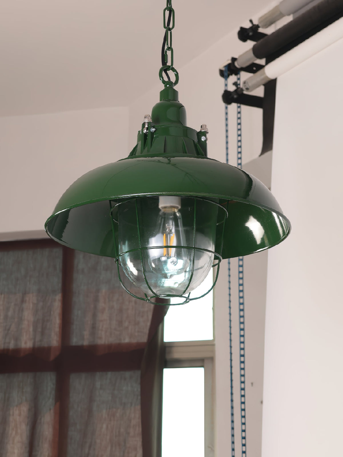 Thorlux Green Swag Light — view 2
