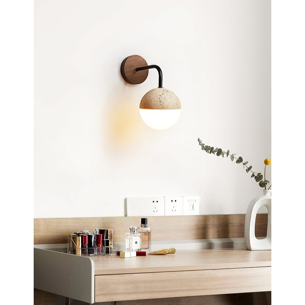 Tia Travertine Wall Lamp — view 6