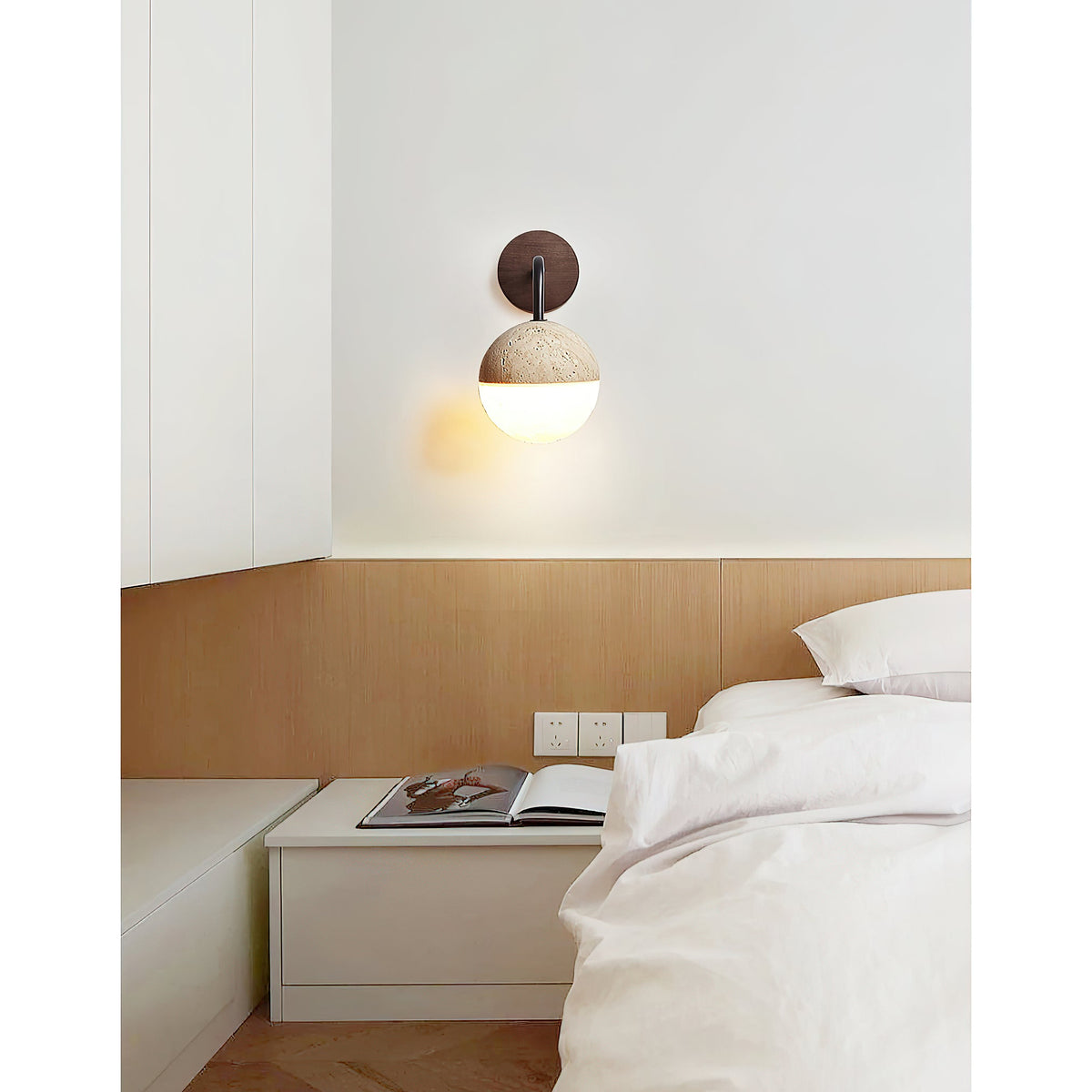Tia Travertine Wall Lamp — view 8