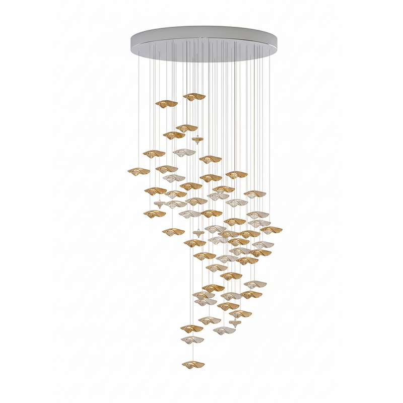 Tidal Art Glass Chandelier — view 39