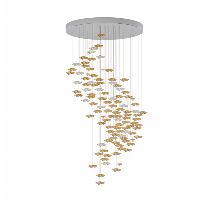 Tidal Art Glass Chandelier — view 41