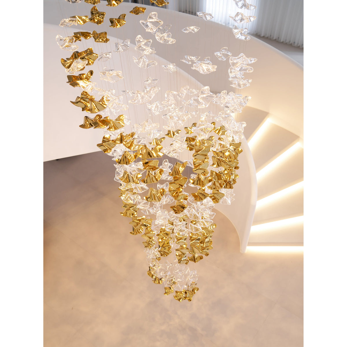 Tidal Art Glass Chandelier — view 21