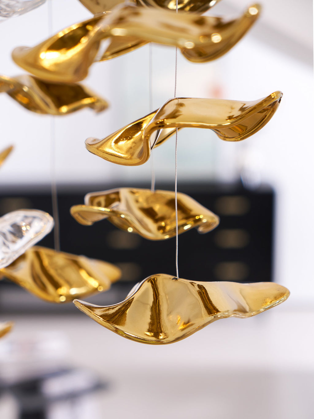 Tidal Art Glass Chandelier — view 27