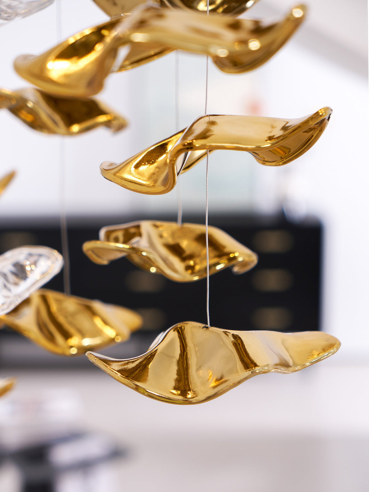 Tidal Art Glass Chandelier — view 27