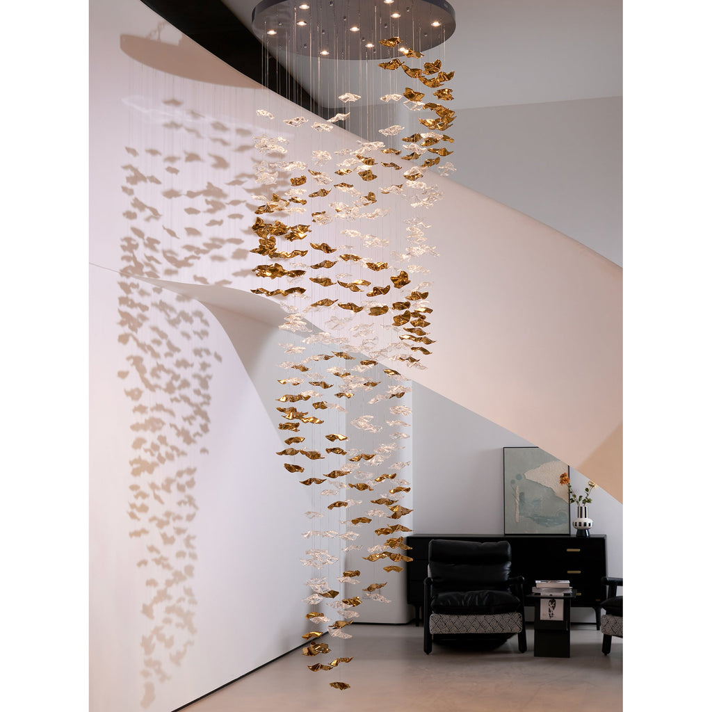 Tidal Art Glass Chandelier — view 20