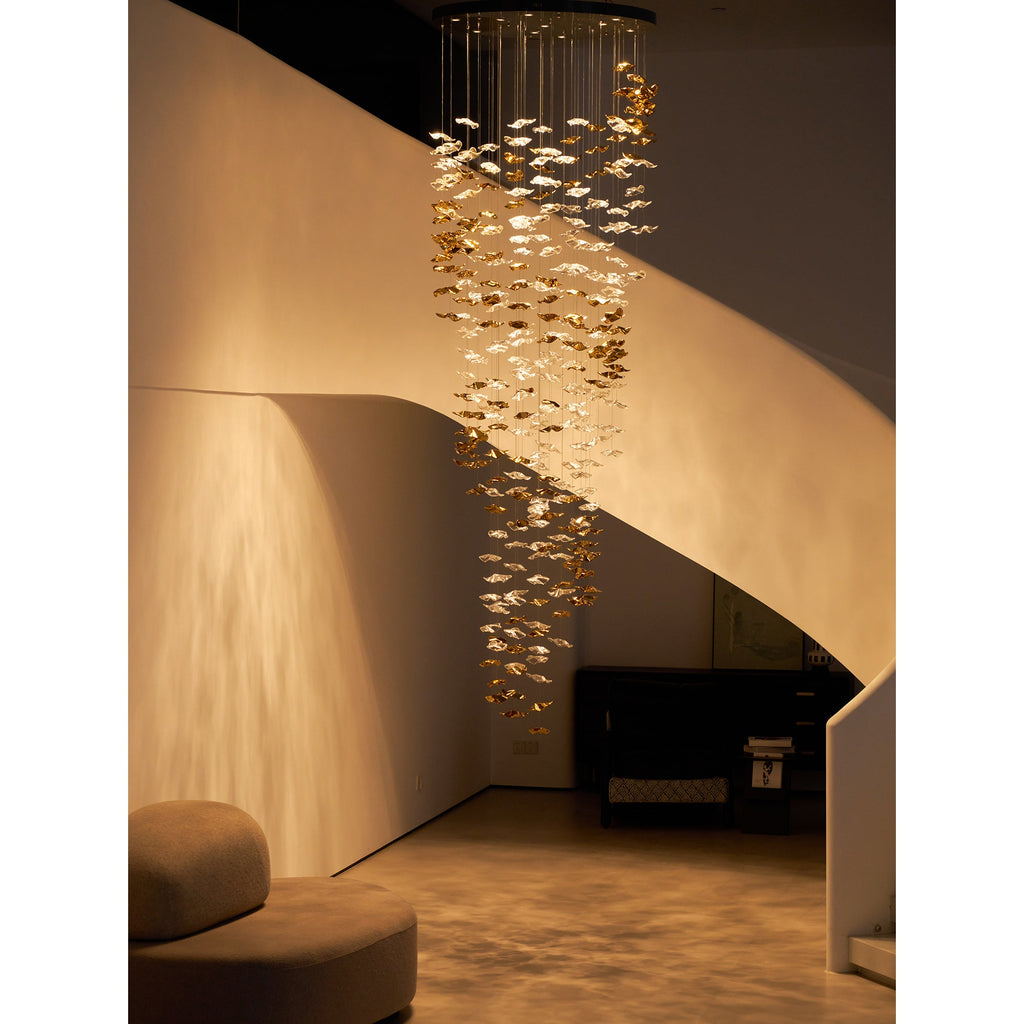 Tidal Art Glass Chandelier — view 23