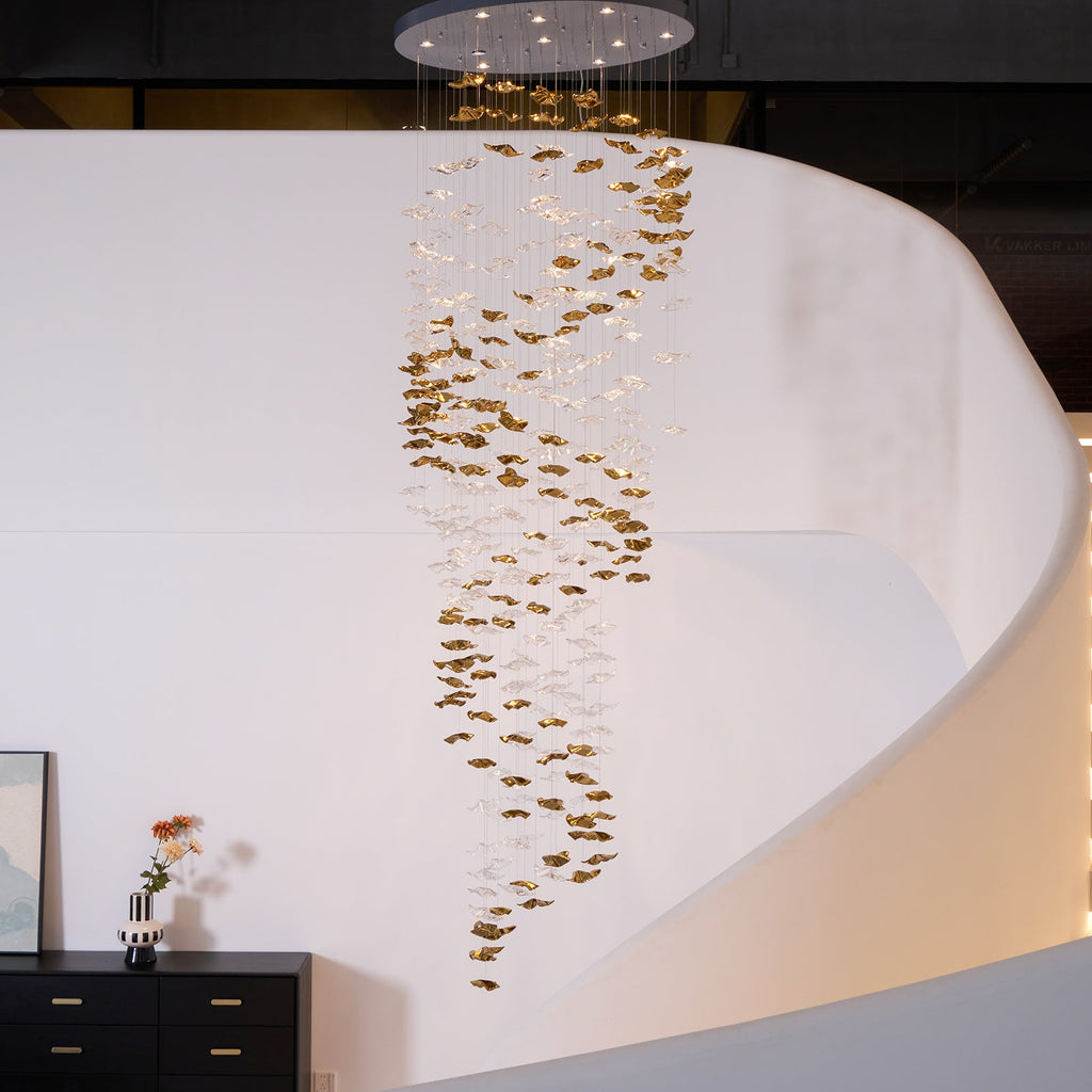 Tidal Art Glass Chandelier — view 10