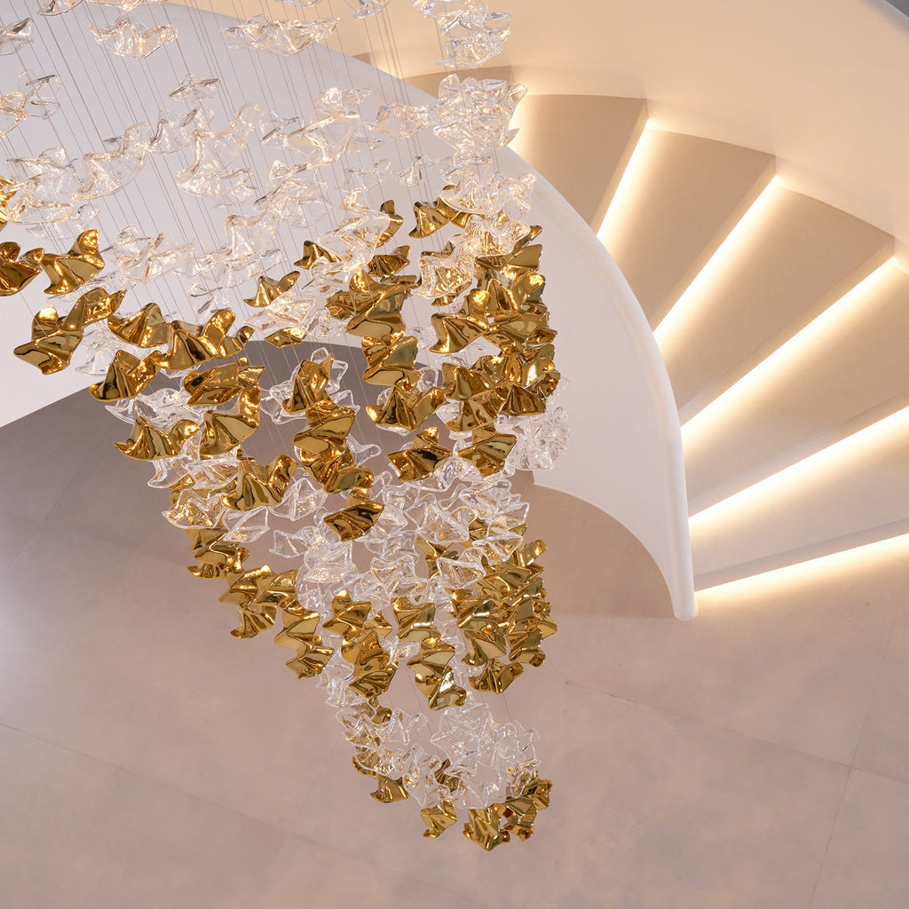 Tidal Art Glass Chandelier — view 11