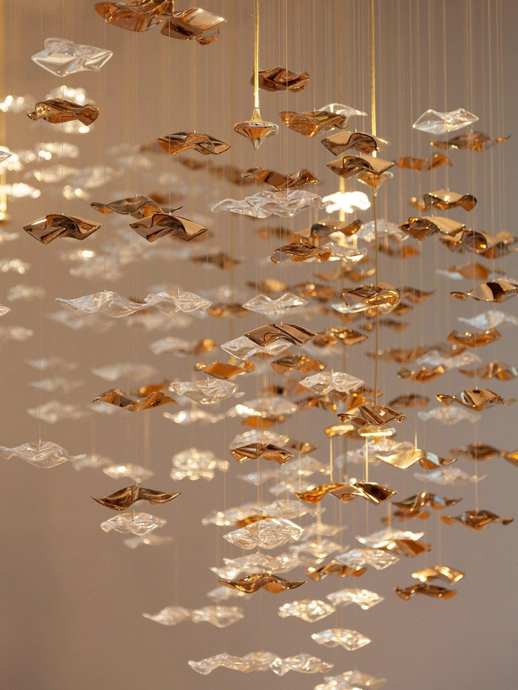 Tidal Art Glass Chandelier — view 17