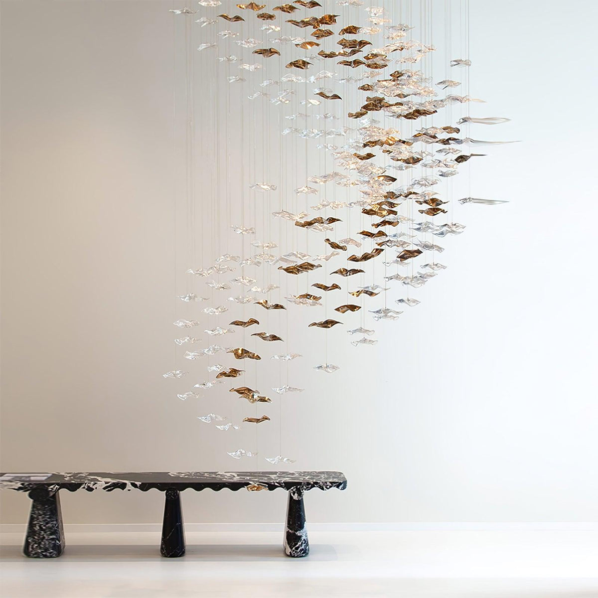 Tidal Art Glass Chandelier — view 12