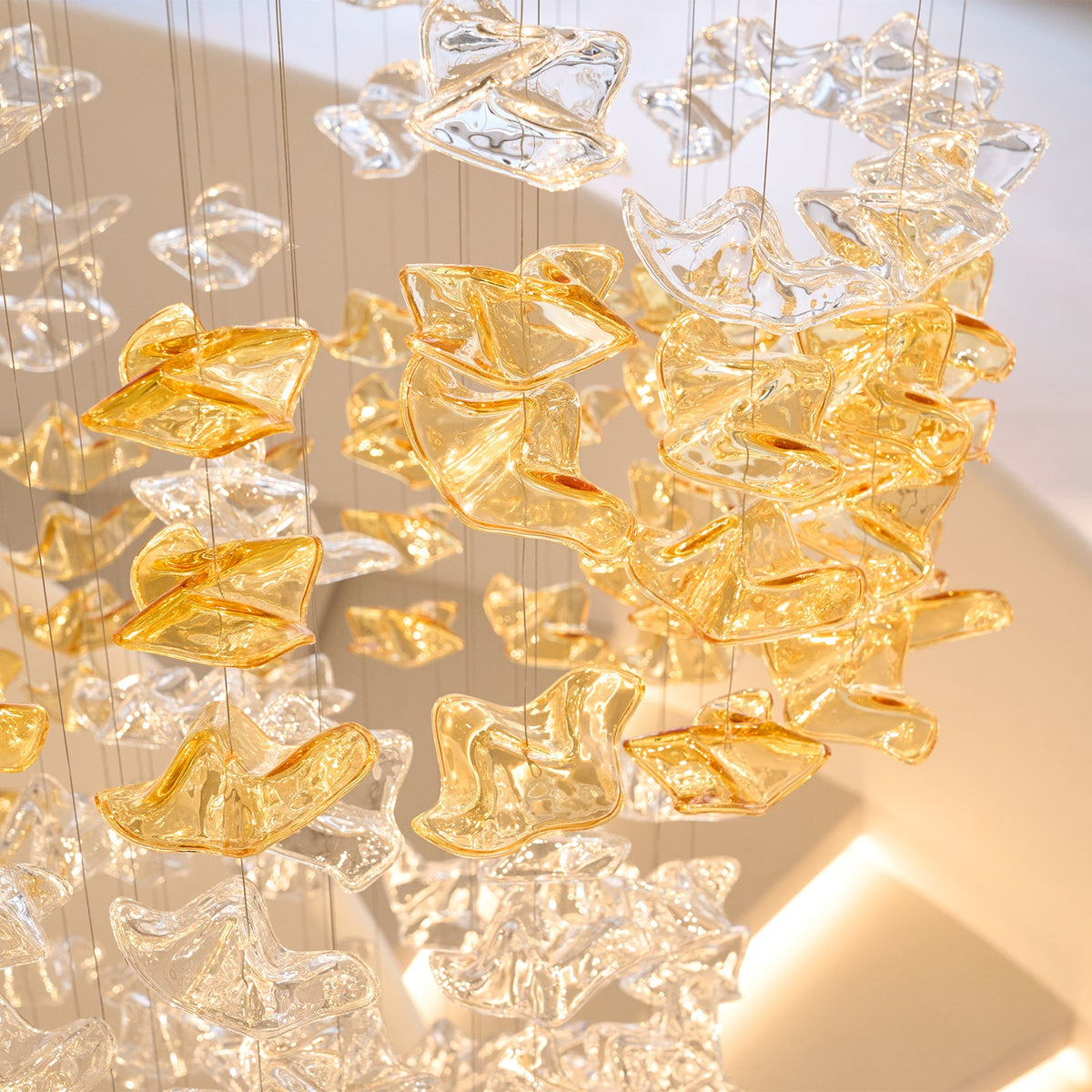 Tidal Art Glass Chandelier — view 33